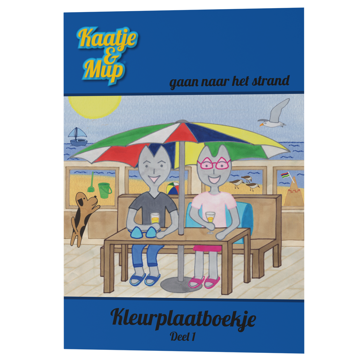 Kleurboekje A5 van Kaatje&Mup, blauwe serie deel 1 — foto 3